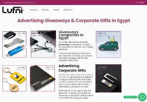 Lufni Giveaways - Our Creative Corporate Giveaways in Egypt offer customized and unique ideas to make your brand stand out. Our services will help you create practical giveaway company gifts for business strategies tailored to your audience. This will help you achieve maximum impact with a budget that works for you. Take advantage of this opportunity to leave a lasting impression.